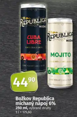 COOP TIP Božkov Republica míchaný nápoj 6% nabídka