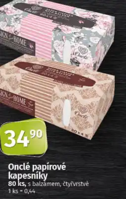 COOP TIP Onclé papírové kapesníky nabídka