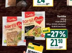 Billa Tortilla 240 g nabídka