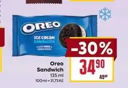 Billa Oreo Sandwich 135 ml nabídka