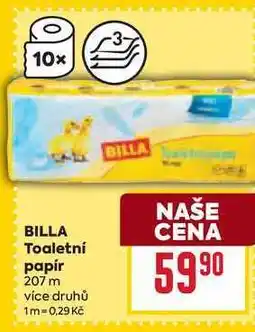 Billa BILLA Toaletní papír 207 m nabídka