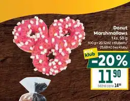 Billa Donut Marshmallows 1ks, 58 g nabídka