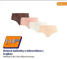 Action Bokové kalhotky z mikrovlákna s krajkou nabídka