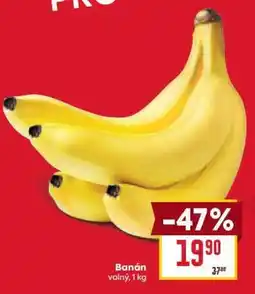 Billa Banán volný, 1 kg nabídka