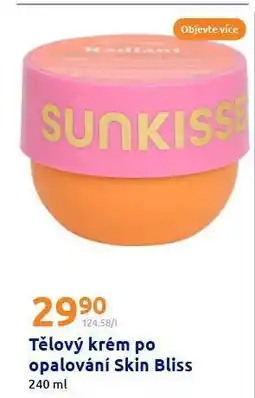 Action Tělový krém po opalování Skin Bliss nabídka