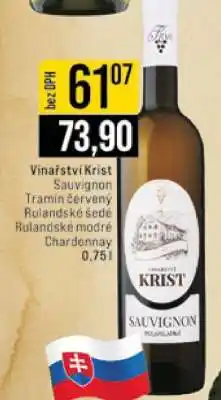 Jip Vinařství Krist Sauvignon nabídka