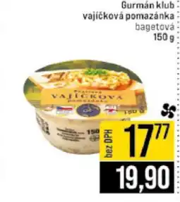 Jip Gurmán klub vajičková pomazánka nabídka