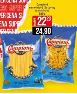 Jip Campioni semolinové těstoviny nabídka
