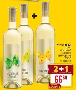 Billa Víno Motýl nabídka