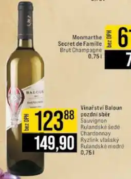 Jip Vinařství Baloun pozdní sběr nabídka