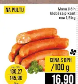 Jip Maso Jičín klobása pikant cca 1,5 kg nabídka