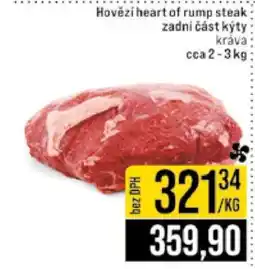 Jip Hovězí heart of rump steak nabídka