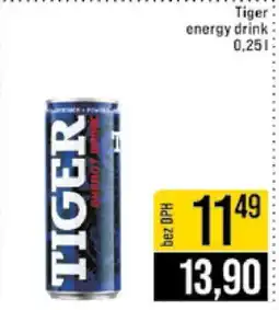 Jip Tiger Energy drink nabídka