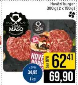 Jip Hovězí burger nabídka