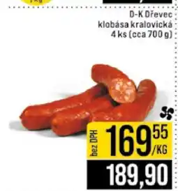 Jip D-K Dřevěc klobása kralovická nabídka
