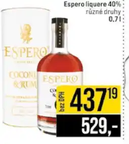 Jip Espero liquere 40% různé druhy nabídka