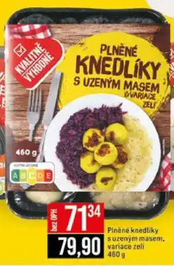 Jip PLNĚNÉ KNEDLÍKY S UZENÝM MASEM variace zelí nabídka