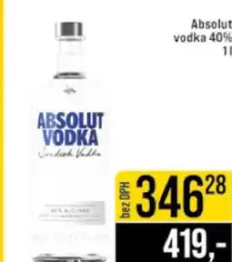 Jip Absolut Vodka 40 % nabídka