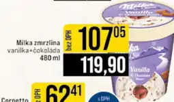 Jip Milka zmrzlina vanilka+čokoláda nabídka