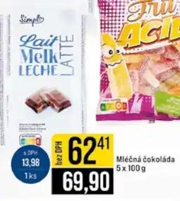 Jip MLÉČNÁ ČOKOLÁDA nabídka