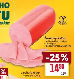 Billa Šunkový salám nabídka