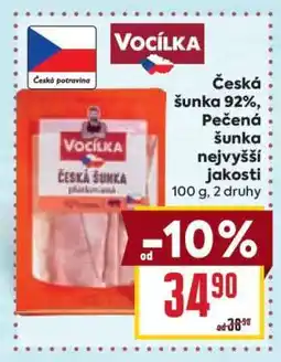 Billa Vocílka Česká šunka nabídka