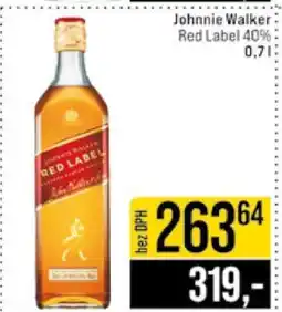 Jip Johnnie Walker Red Label 40% 0,7l nabídka