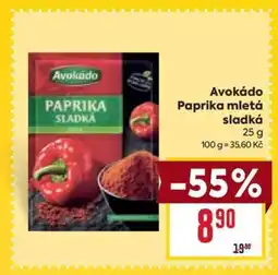 Billa Avokádo Paprika mletá sladká nabídka