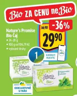 Albert Nature’s Promise Bio Čaj nabídka