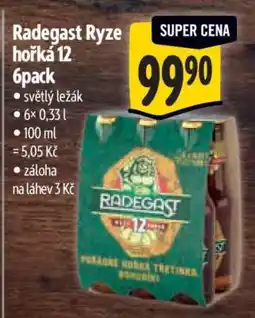 Albert Radegast Ryze hořká 12 6pack nabídka