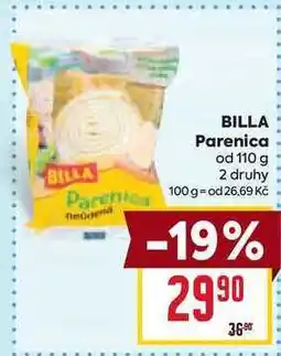 Billa BILLA Parenica od 110 g nabídka