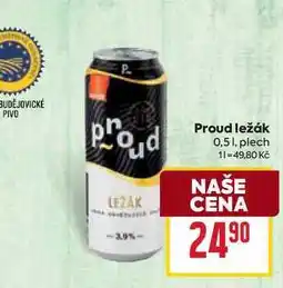 Billa Proud ležák 0,51, plech nabídka