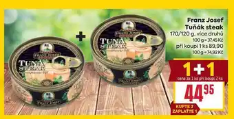Billa Franz Josef Tuňák steak 170/120 g nabídka