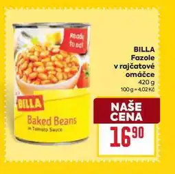 Billa BILLA Fazole v rajčatové omáčce 420 g nabídka