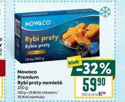 Billa Nowaco Premium Rybí prsty nemleté 250 g nabídka