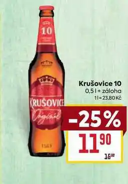 Billa Krušovice 10 0,5l nabídka