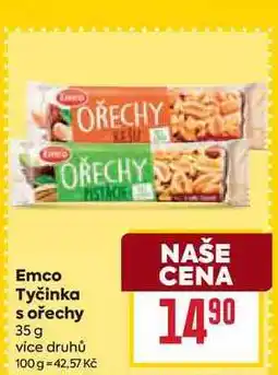 Billa Emco Tyčinka s ořechy 35 g nabídka
