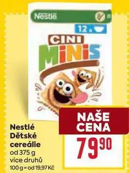Billa Nestlé Dětské cereálie od 375 g nabídka