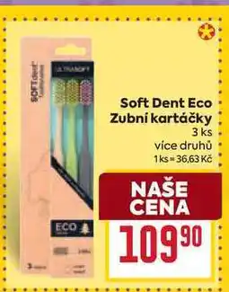 Billa Soft Dent Eco Zubní kartáčky 3 ks nabídka