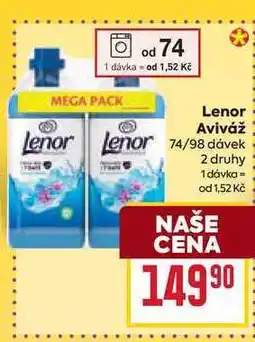 Billa Lenor Aviváž Lenor Lenor 74/98 dávek nabídka