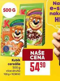 Billa Kubik cereálie 500 g nabídka