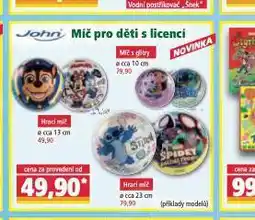 Norma Míč pro děti s licencí nabídka