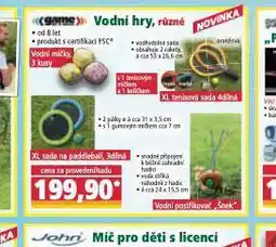 Norma Vodní hry nabídka