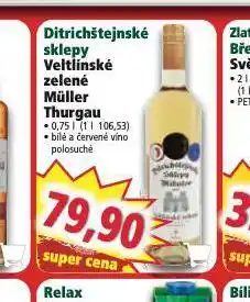 Norma Ditrichštejnské sklepy veltínské zelené nabídka