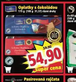 Norma Oplatky v čokoládě nabídka