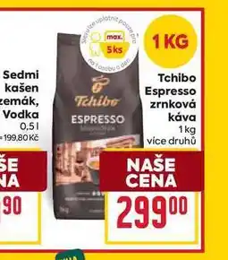 Billa Tchibo Espresso zrnková Vodka 0,5l nabídka