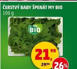 Penny Market ČERSTVÝ BABY ŠPENÁT MY BIO, 100 g nabídka
