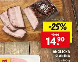 Lidl Anglická slanina nabídka