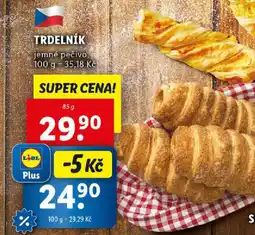 Lidl Trdelník jemné pečivo nabídka