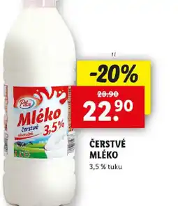 Lidl Čerstvé mléko nabídka